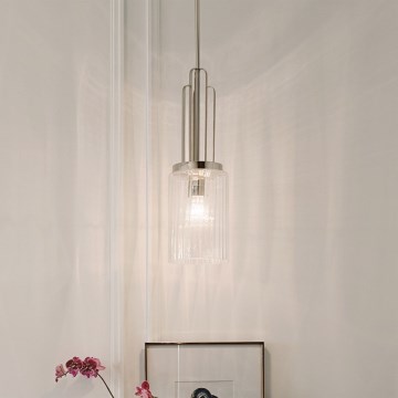 Quintiesse - Ripplamp varrega KIMROSE 1xE27/60W/230V, läbimõõt 17,8 cm, läikiv kroom