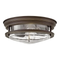 Quintiesse - Välislaelamp HADRIAN 2xE27/40W/230V, läbimõõt 27,8 cm, IP44, pronksviimistlus