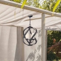 Quintiesse - välislühter kettaga BLACKSMITH 3xE14/40W/230V Ø 40,7 cm IP44 must