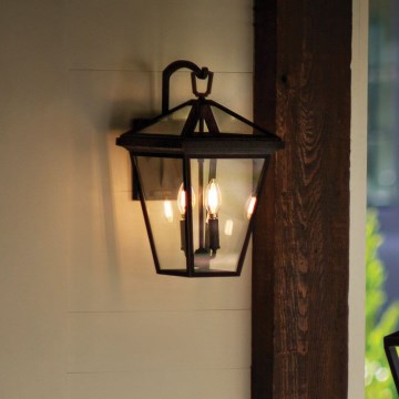 Quintiesse - Välisseinale kinnitatav seinavalgusti ALFORD M 2xE14/40W/230V IP44 must