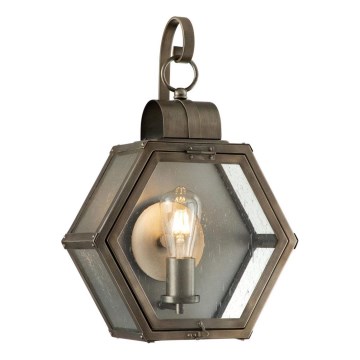 Quintiesse - Välisseinavalgusti HEATH M 1xE27/60W/230V IP44 pronksviimistlus