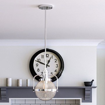 Quintiesse - Välisvalgusti varrega TRIOCENT 1xE27/40W/230V IP44 läikiv kroom