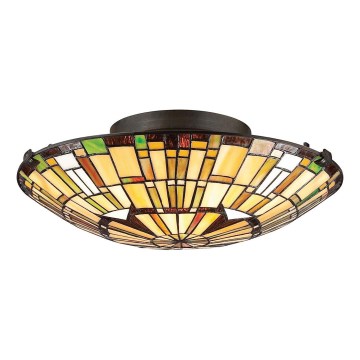 Quoizel - Laelamp Tiffany REED 2xE27/60W/230V läbimõõt 42 cm