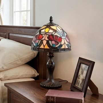 Quoizel - Laualamp Tiffany LARISSA 1xE14/40W/230V läbimõõt 20 cm