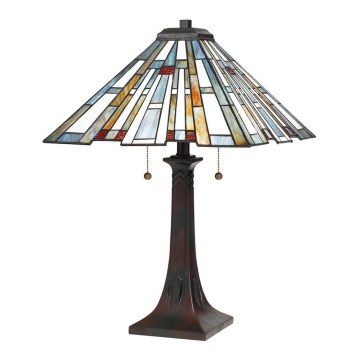 Quoizel - Laualamp Tiffany MAYBECK 2xE27/60W/230V