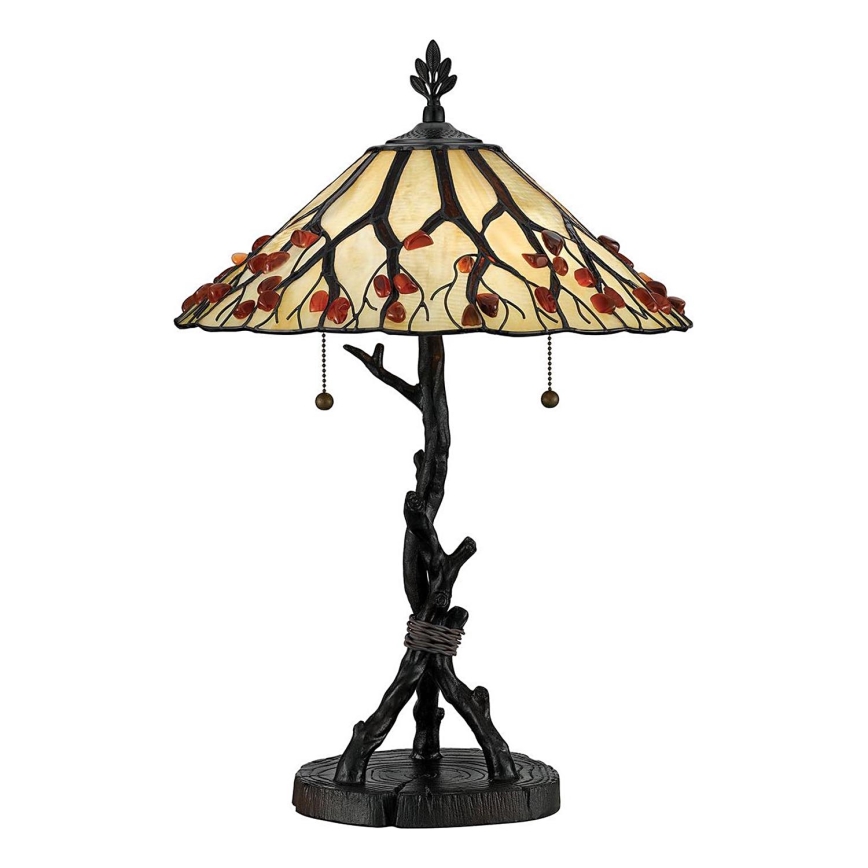 Quoizel - Laudlamp Tiffany WHISPERING 2xE27/60W/230V