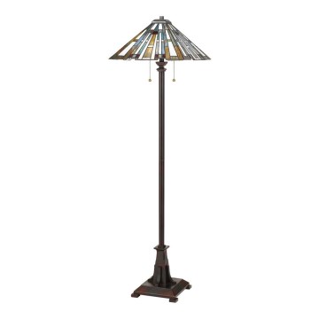 Quoizel - põrandalamp Tiffany MAYBECK 2xE27/60W/230V