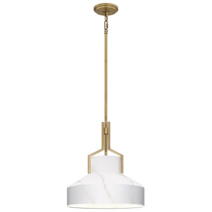 Quoizel - BRECKEN vardaga ripplühter 2xE27/60W/230V kuldne/marmori dekor