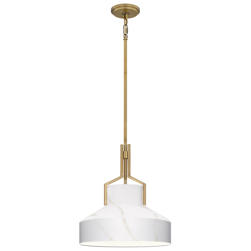 Quoizel - BRECKEN vardaga ripplühter 2xE27/60W/230V kuldne/marmori dekor