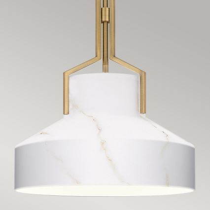 Quoizel - BRECKEN vardaga ripplühter 2xE27/60W/230V kuldne/marmori dekor