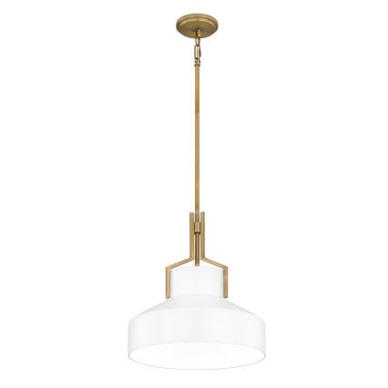 Quoizel - rippvalgusti vardaga BRECKEN 2xE27/60W/230V kuldne/valge