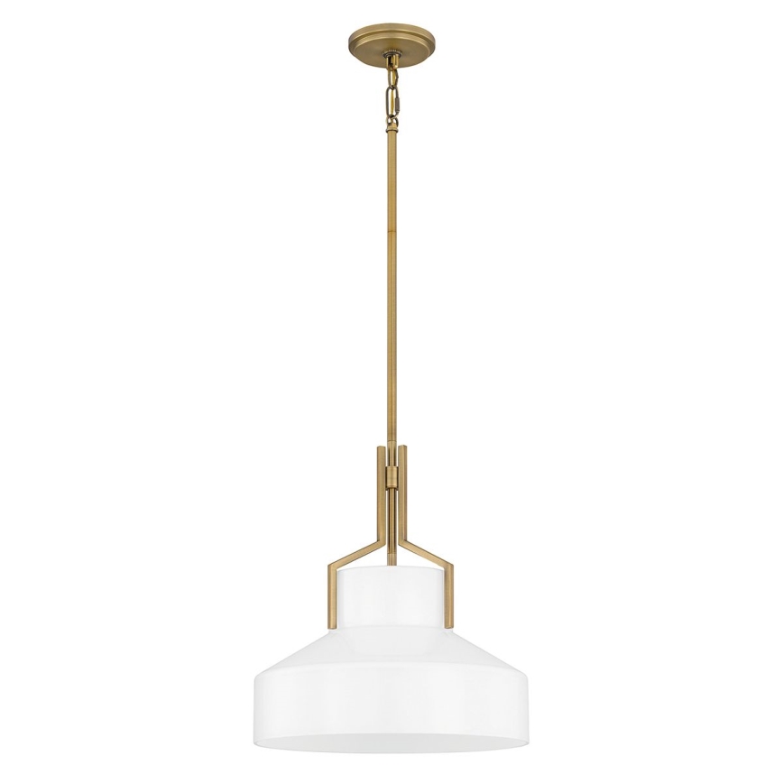 Quoizel - rippvalgusti vardaga BRECKEN 2xE27/60W/230V kuldne/valge