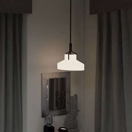 Quoizel - varrega rippvalgusti BRECKEN 2xE27/60W/230V must/marmorimustriga