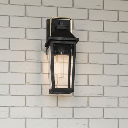 Quoizel - Väli seinavalgusti BUCKLEY 1xE27/40W/230V IP44 must