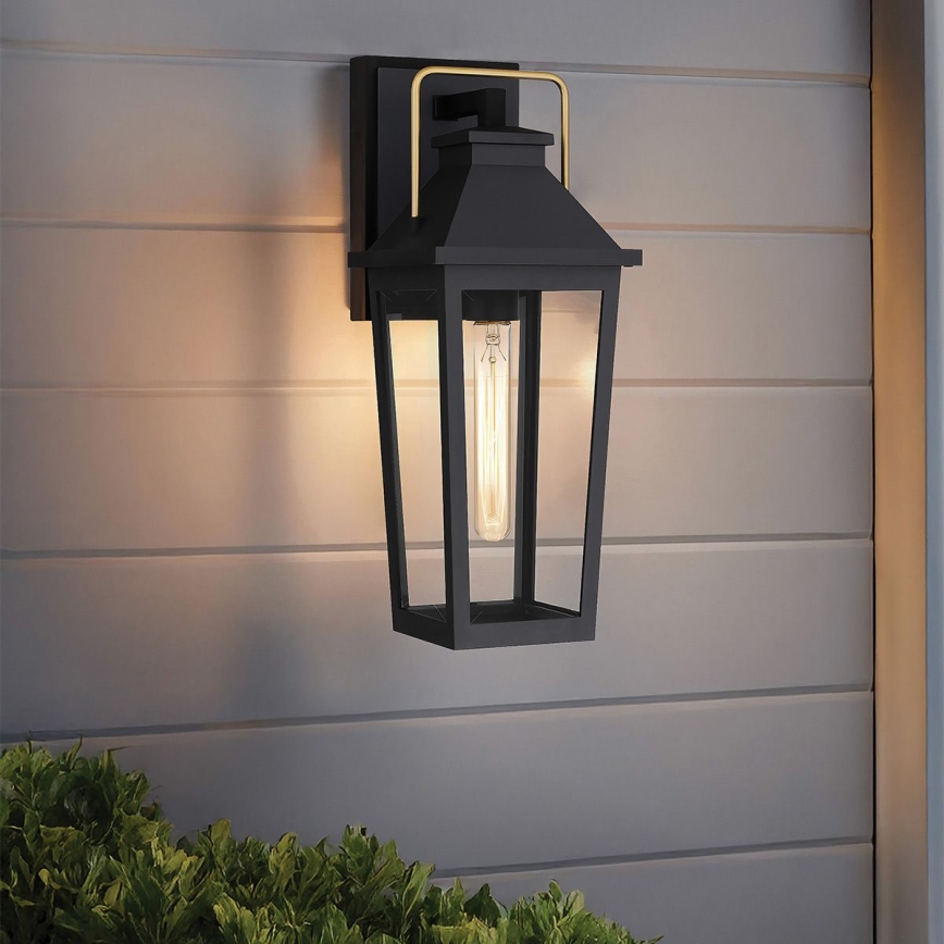 Quoizel - Väli seinavalgusti BUCKLEY 1xE27/40W/230V IP44 must