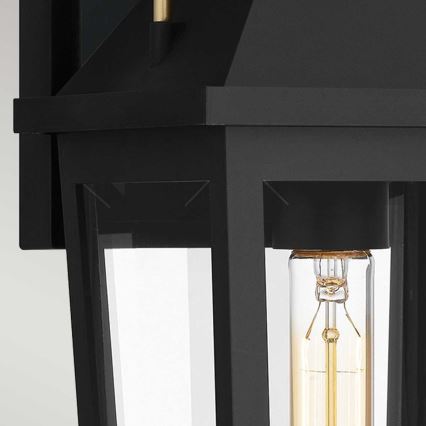 Quoizel - Väli seinavalgusti BUCKLEY 1xE27/40W/230V IP44 must