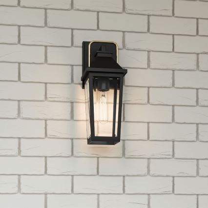 Quoizel - Väli seinavalgusti BUCKLEY 1xE27/40W/230V IP44 must