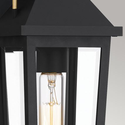 Quoizel - Väli seinavalgusti BUCKLEY 1xE27/40W/230V IP44 must