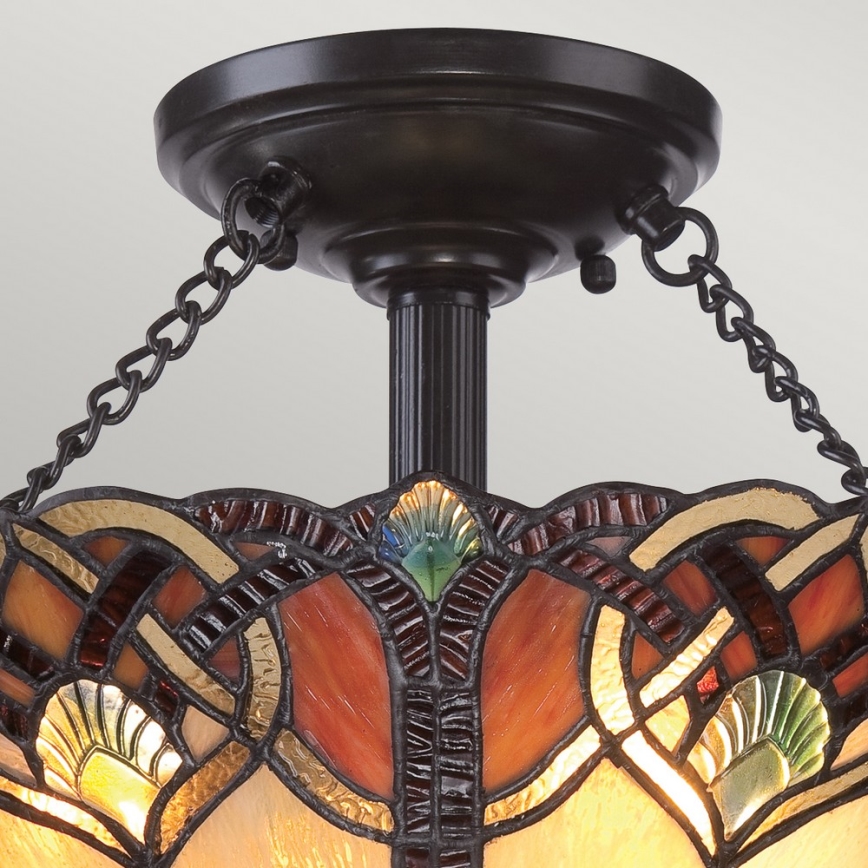 Quoizel - laelamp Tiffany CAMBRIDGE 2xE27/100W/230V