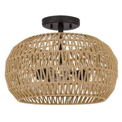 Quoizel - laelamp CASABLANCA 3xE27/60W/230V pruun