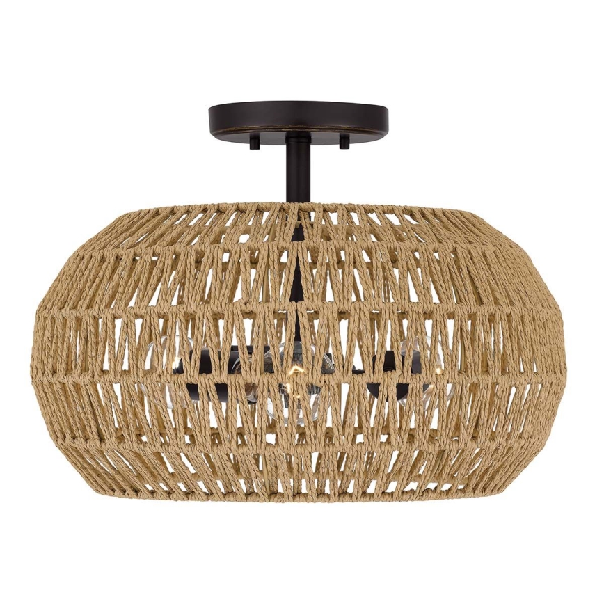 Quoizel - laelamp CASABLANCA 3xE27/60W/230V pruun