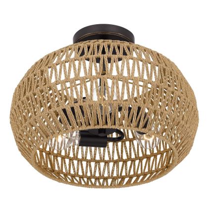 Quoizel - laelamp CASABLANCA 3xE27/60W/230V pruun