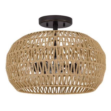 Quoizel - laelamp CASABLANCA 3xE27/60W/230V pruun