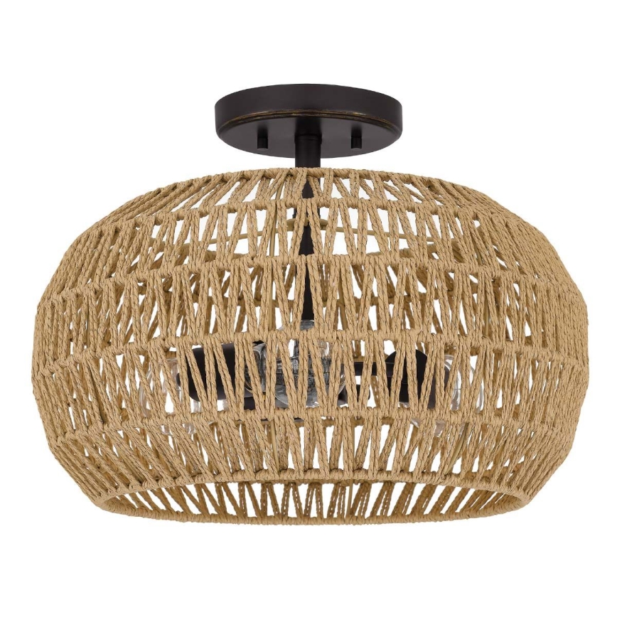 Quoizel - laelamp CASABLANCA 3xE27/60W/230V pruun