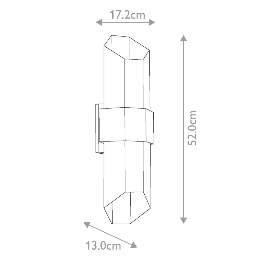 Quoizel - LED Välivalgusti CHASM 2xLED/9,5W/230V IP44