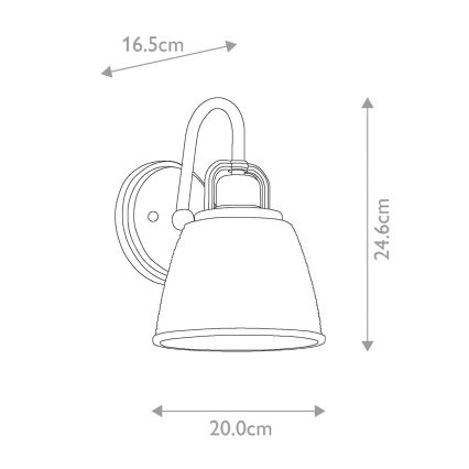 Quoizel - LED Seinavalgusti vannituppa DUBLIN 1xG9/3W/230V IP44 kuldne
