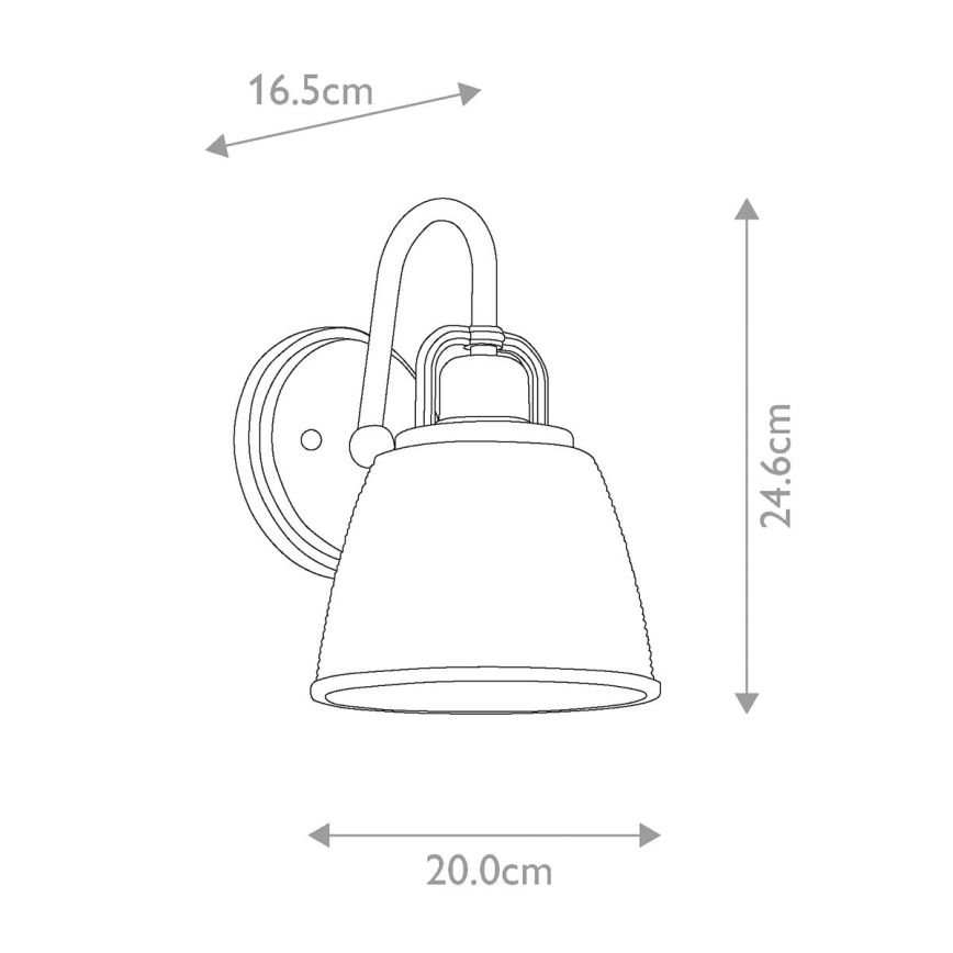 Quoizel - LED Seinavalgusti vannituppa DUBLIN 1xG9/3W/230V IP44 kuldne