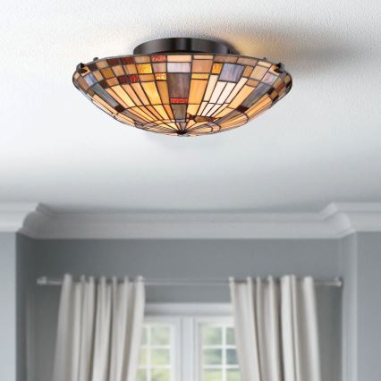 Quoizel - Laevalgusti INGLENOOK 2xE27/60W/230V d. 40,7 cm