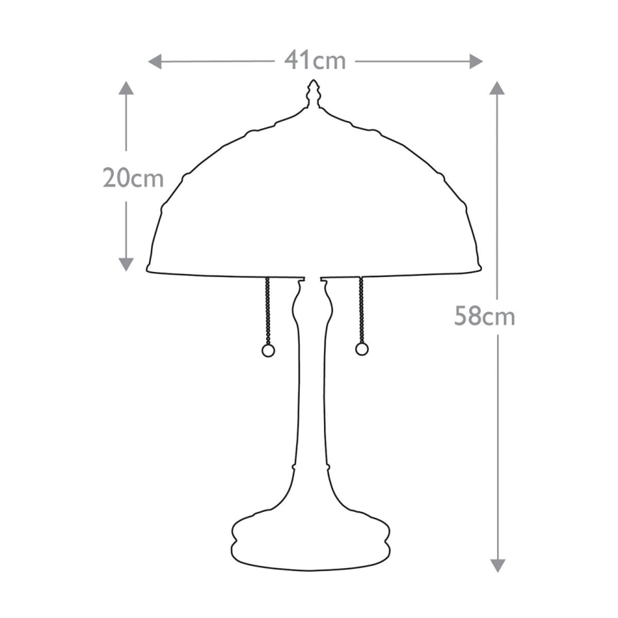 Quoizel - Laualamp KAMI 2xE27/60W/230V