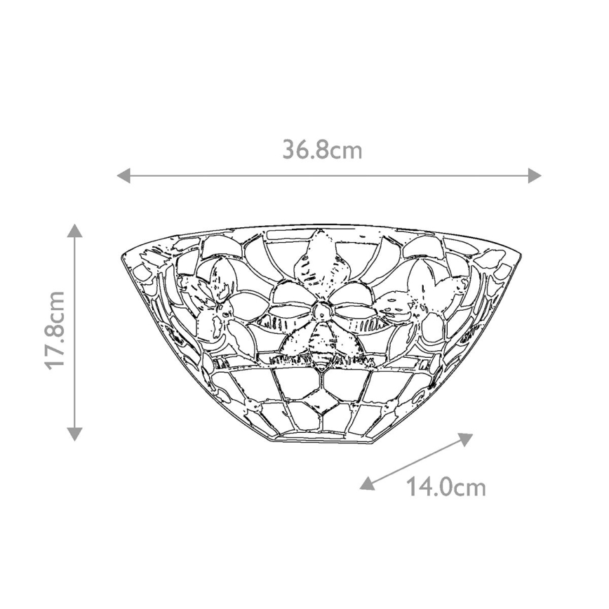 Quoizel - Seinavalgusti Tiffany KAMI 2xE14/60W/230V