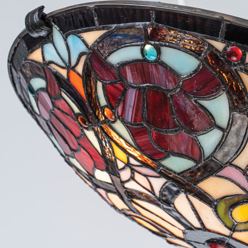 Quoizel - Laelamp Tiffany LARISSA 2xE27/40W/230V läbimõõt 41,2 cm