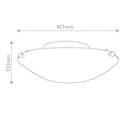 Quoizel - Laelamp Tiffany LARISSA 2xE27/40W/230V läbimõõt 41,2 cm