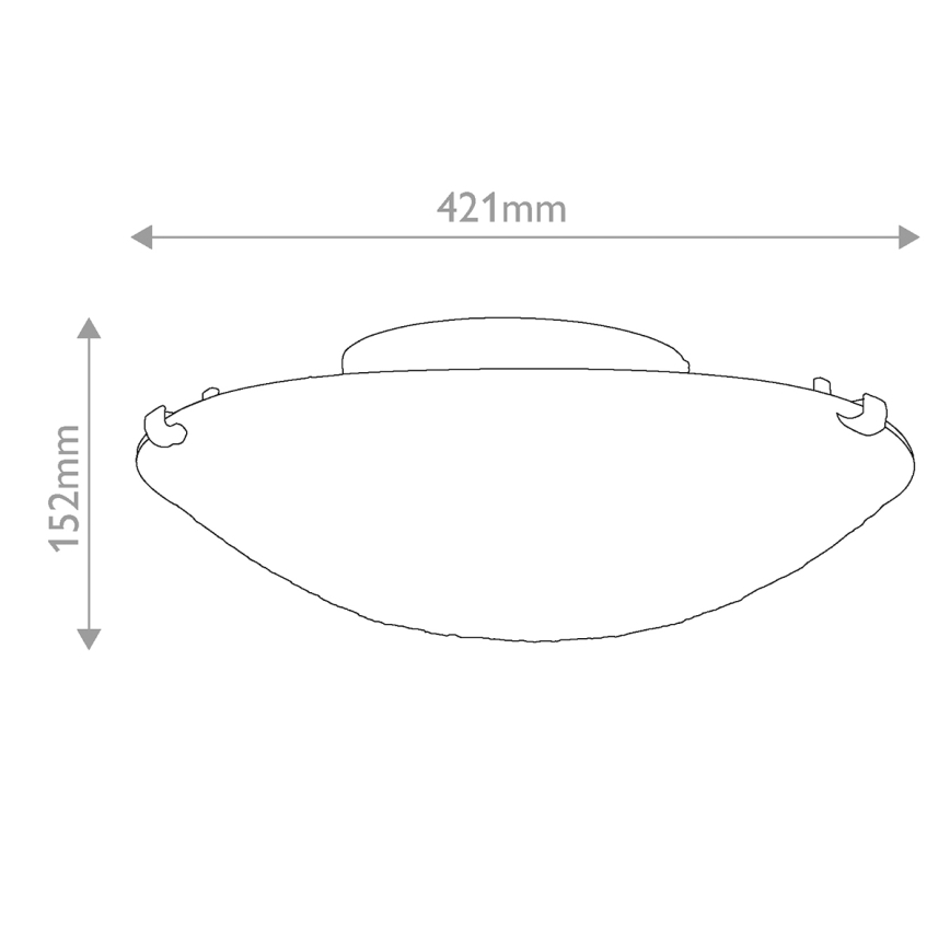 Quoizel - Laelamp Tiffany LARISSA 2xE27/40W/230V läbimõõt 41,2 cm