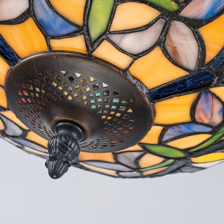 Quoizel - Pinnapealne Tiffany-lühter LARISSA 2xE27/60W/230V läbimõõt 35 cm