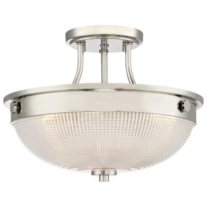 Quoizel - Pinnale kinnitatav lühter MANTLE 2xE27/60W/230V läikiv kroom