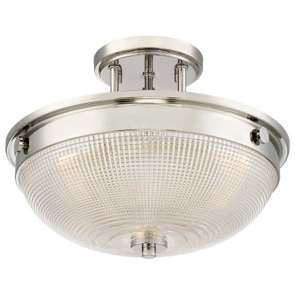 Quoizel - Pinnale kinnitatav lühter MANTLE 2xE27/60W/230V läikiv kroom