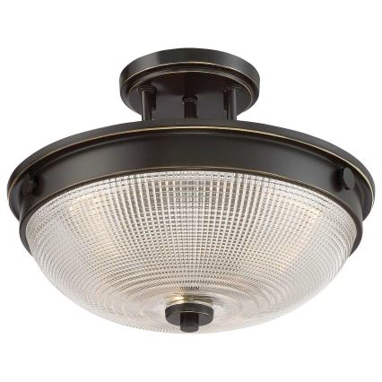 Quoizel - Pinnale kinnitatav lühter MANTLE 2xE27/60W/230V pronks