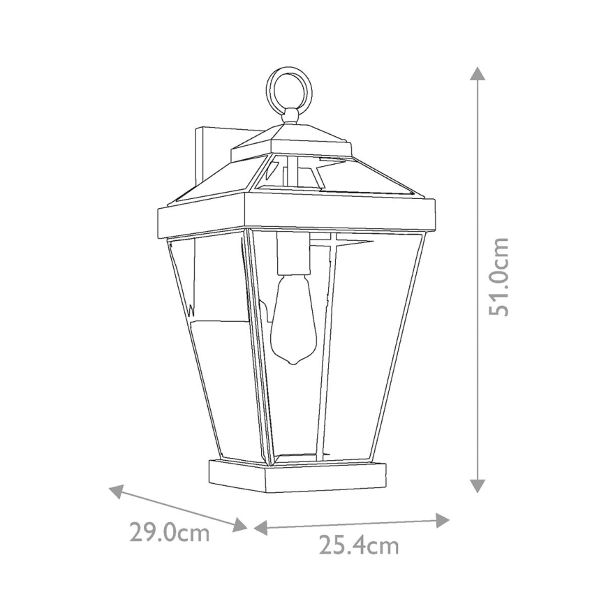 Quoizel - Väli seinavalgusti RAVINE 1xE27/60W/230V IP44 pruun