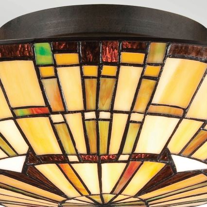 Quoizel - Laelamp Tiffany REED 2xE27/60W/230V läbimõõt 42 cm