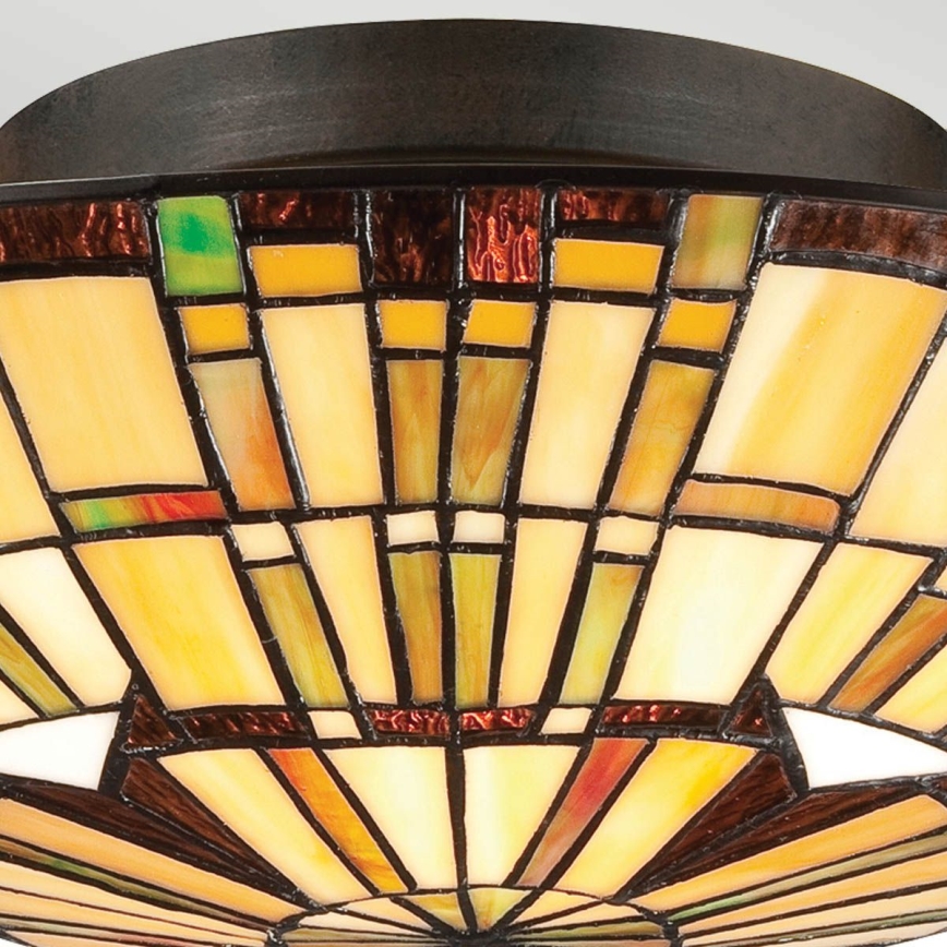 Quoizel - Laelamp Tiffany REED 2xE27/60W/230V läbimõõt 42 cm