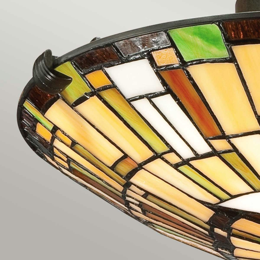 Quoizel - Laelamp Tiffany REED 2xE27/60W/230V läbimõõt 42 cm