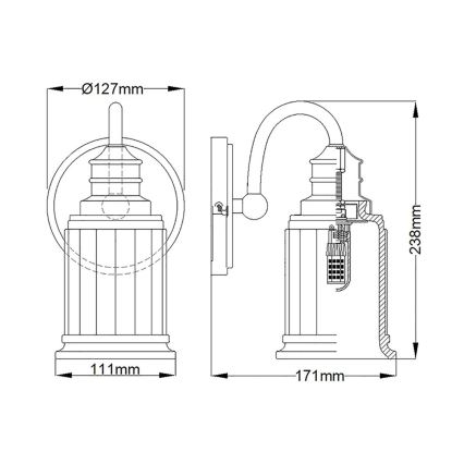 Quoizel - LED Seinavalgusti vannituppa SWELL 1xG9/3W/230V IP44