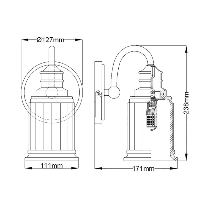 Quoizel - LED Seinavalgusti vannituppa SWELL 1xG9/3W/230V IP44