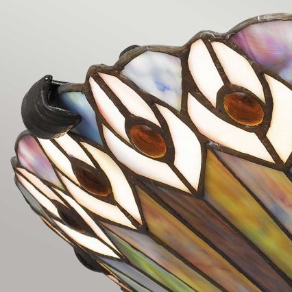 Quoizel - Tiffany-stiilis laelamp WATKINS 2xE27/60W/230V läb. 42 cm