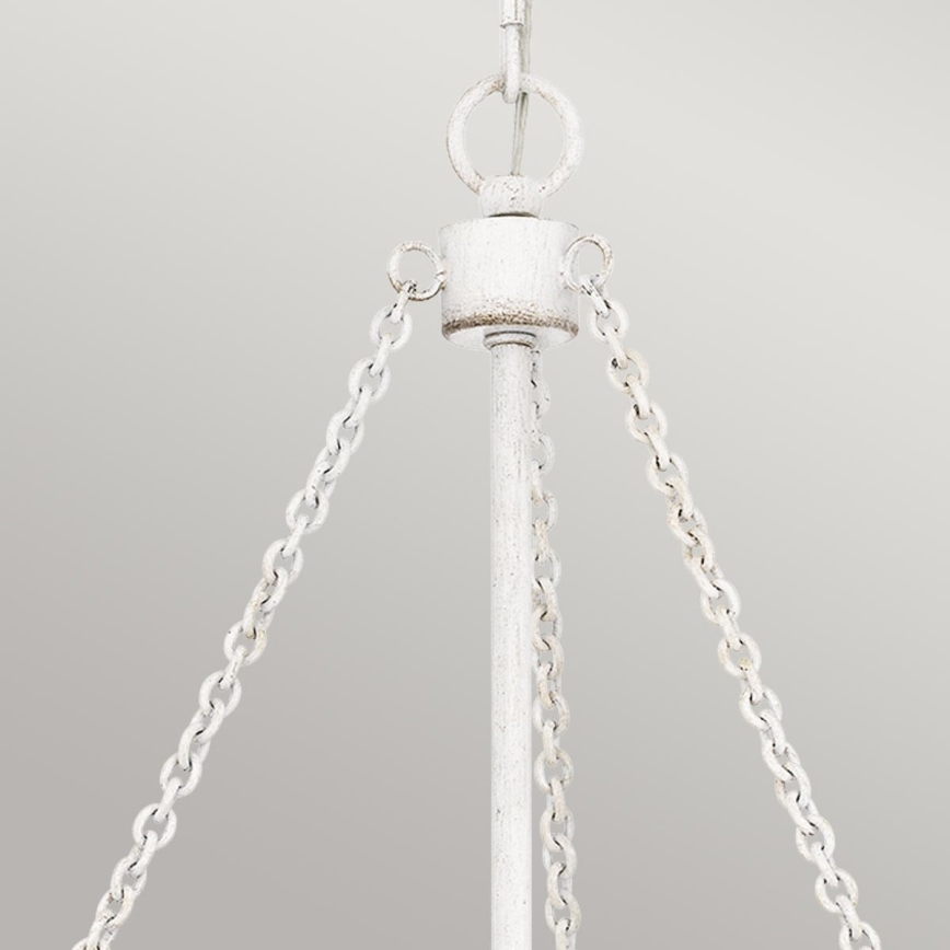 Quoizel - Ripplühter ketiga WAYLON 4xE27/60W/230V, läbimõõt 50,4 cm, pruun/valge