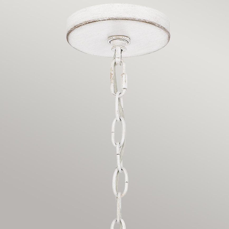 Quoizel - Ripplühter ketiga WAYLON 4xE27/60W/230V, läbimõõt 50,4 cm, pruun/valge